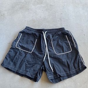 Black fashion shorts
